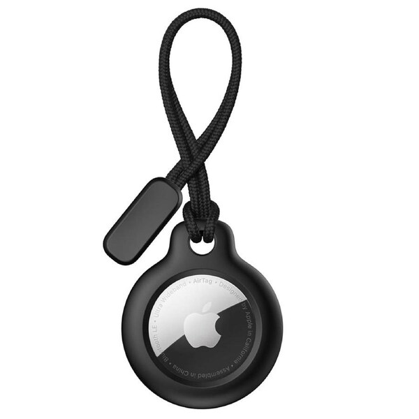 Apple AirTag Lanyard Case Protector Cover Black