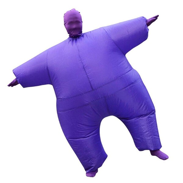 Ozoffer Fan Operated Inflatable Fancy Chub Fat Masked Suit Sumo Costume Blow Up Dress