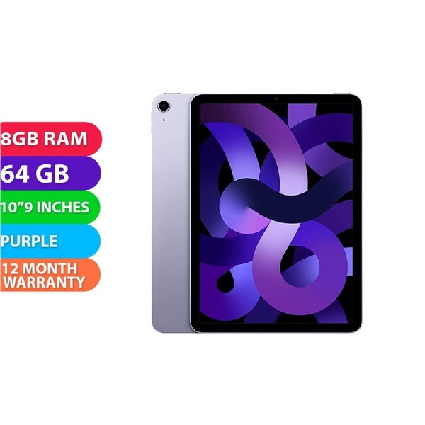 Apple iPad Air 10.9 2022 Wifi (8GB RAM, 64GB, Purple) - BRAND NEW