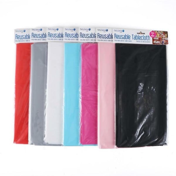 1PK Wedding Party Table Cover Cloth Plastic Table Cloth Birthday Random 7 Colour
