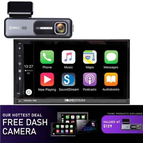 Soundstream VRCPAA-70M & FREE $129 DASH CAMERA