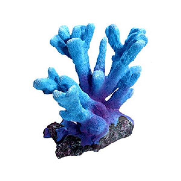 Copi Coral Blue Medium 18.5x12.5x16.5cm Bird Nest Aquarium Fish Ornament by Aqua One