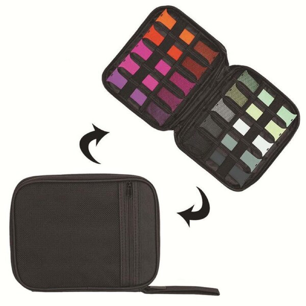 Catzon Watch Band Storage Organizer Holds 10 Watch Bands Travel Watch Straps Carrying Case Watch Band Storage Bag-Wine Red