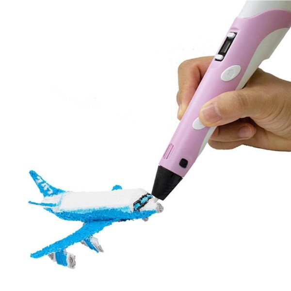 Catzon 3D Drawing Printing Pen with LCD Screen PLA Filament for Kids Red