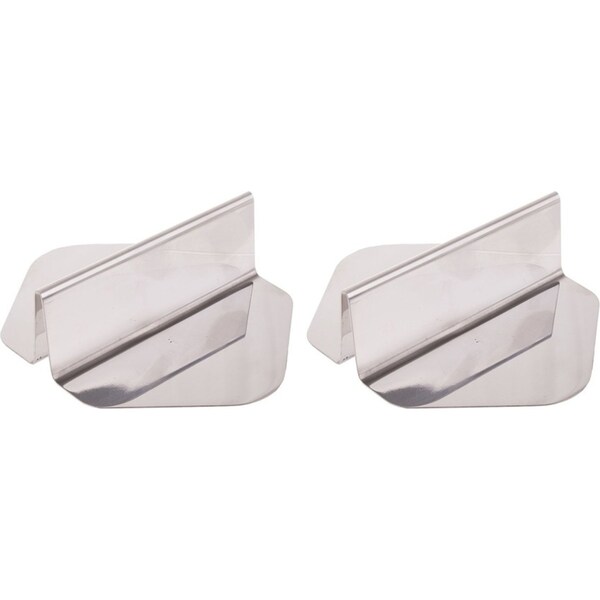 2x Appetito Stainless Steel Sandwich/Toast/Bread Slicing/Cutting Guide/Holder