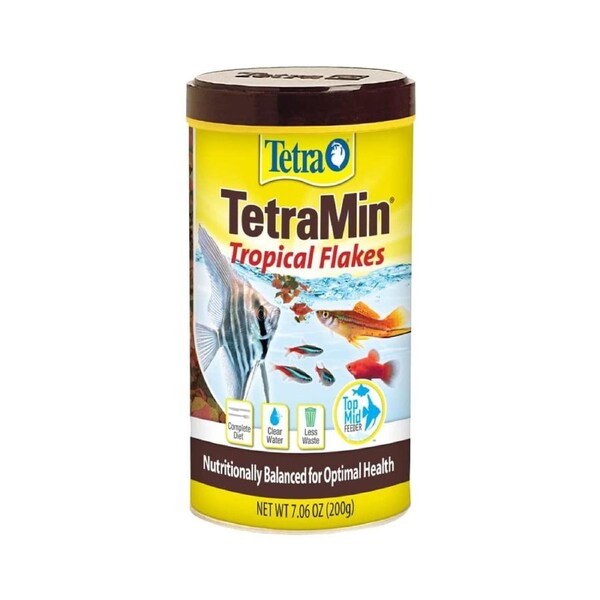 Tetra Tetramin Complete Optimal Health Top/Mid Feeder Tropical Fish Food/Flakes