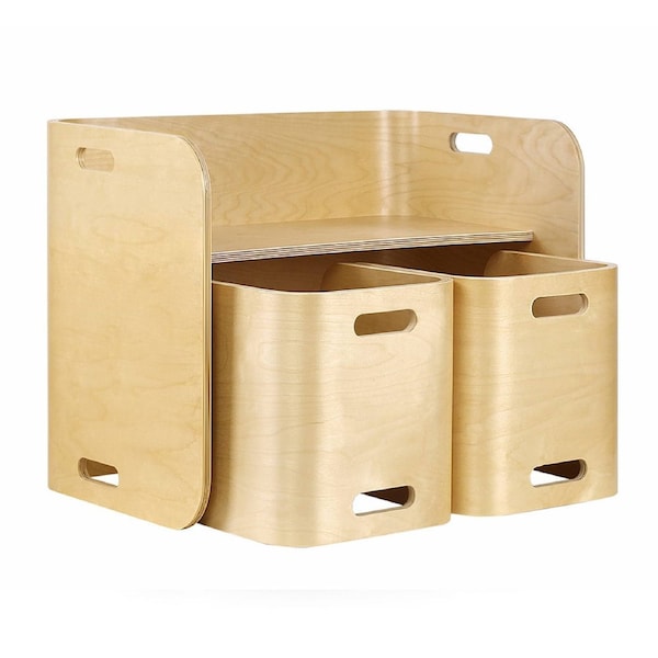 Kids Activity Table and Chair Set Beige - Set of 3