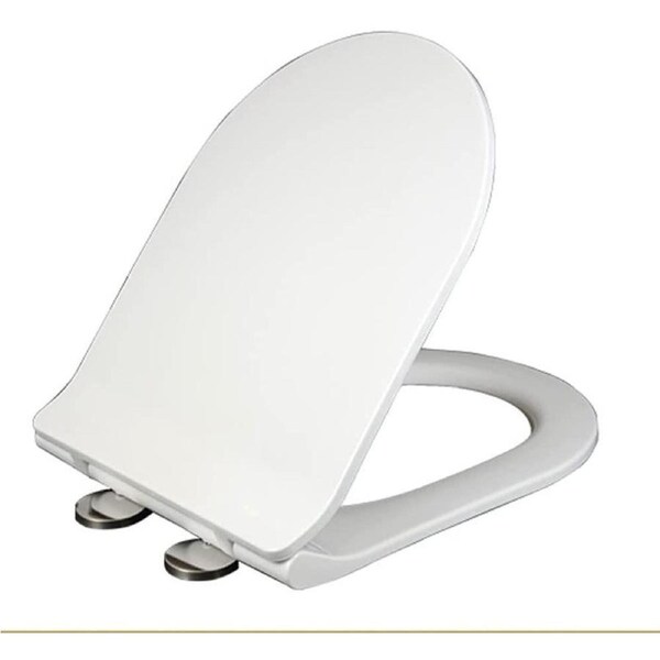 Style Toilet Seat Soft Close Luxury White Thin Heavy Duty Quick Release U Shape B4A4