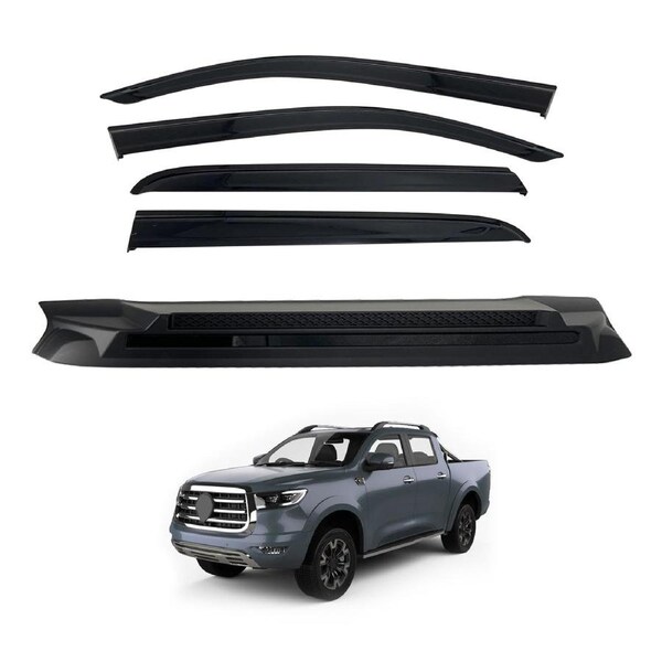 Injection Weather Shields + Bonnet Protector for GWM Cannon 2020-2024