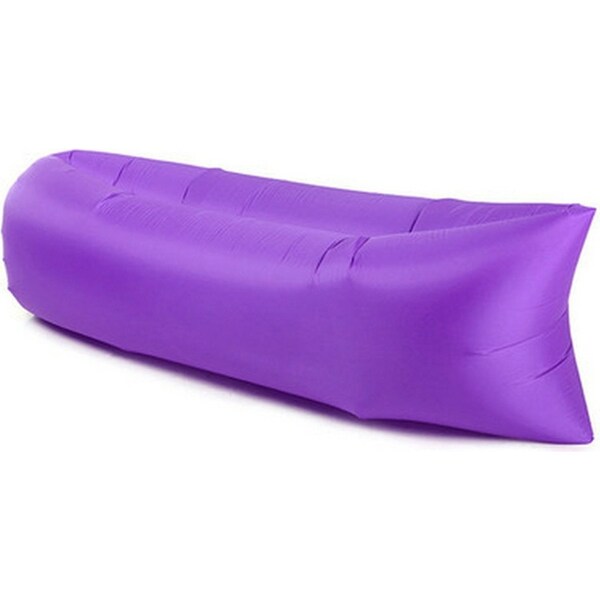 Inflatable Bed Air Sleeping Bag Chair Lounge Beach Sofa Camping Purple