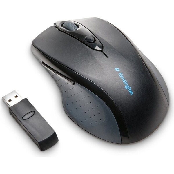 Kensington Pro Fit 2.4GHz Wireless Full Size Optical Mouse For Laptop/PC Black