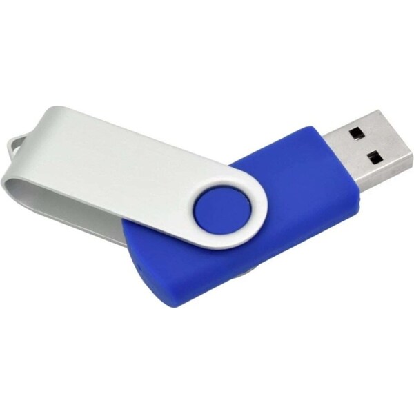 Kensington USB 2.0 Swivel Flash Drive 16GB Memory Stick File/Data Storage Blue