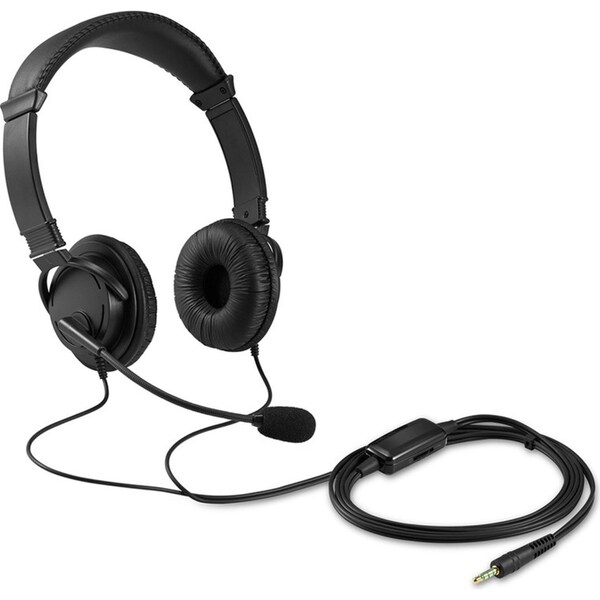 Kensington Hi-Fi Headphones Over-Ear Gaming Headset w/ Boom Mic/Volume Black