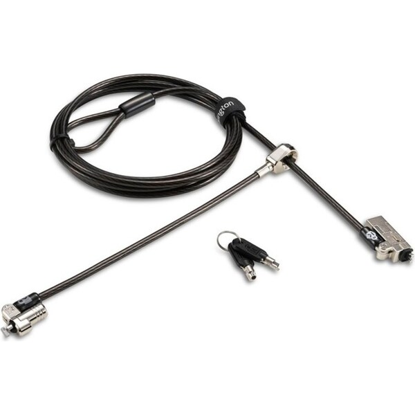 Kensington Slim NanoSaver Twin Head Lock Cable Anti-Theft Security For Laptop