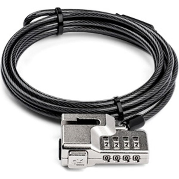 Kensington Serialised Security Combination Lock Cable For Surface Pro/Go Black