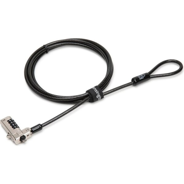 Kensington Slim N17 Serialised Combination Lock Security Cable For Laptop Black