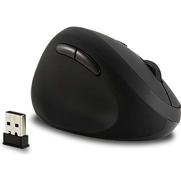 Kensington Left Handed Ergo Wireless Mouse w/ USB Dongle For PC/Laptop Black