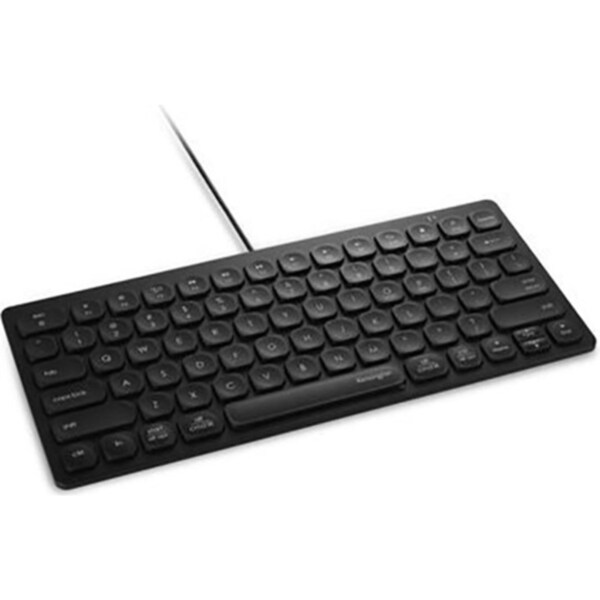 Kensington 78 Full-Sized Wired Compact USB-C Keyboard For Laptop/Computer Black