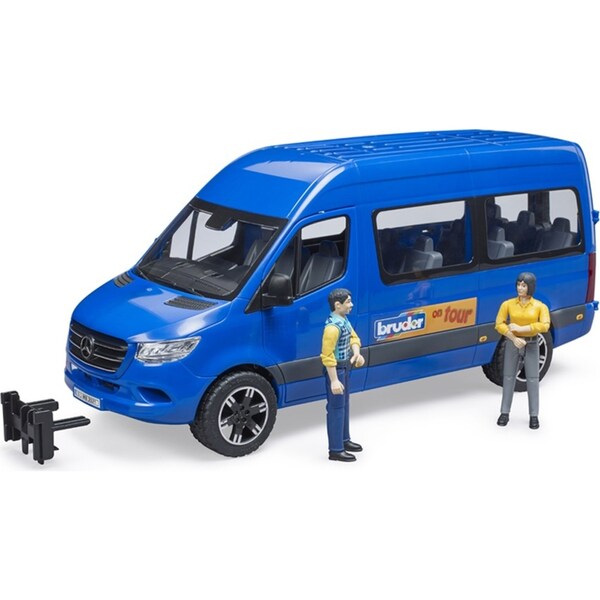 Bruder 1:16 Mecedes Benz Sprinter Transfer Van Mini-Bus and 2 Figures Set 4y+