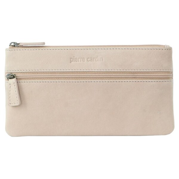Pierre Cardin Ladies Womens Genuine Soft Leather Wallet Purse - Light Pink