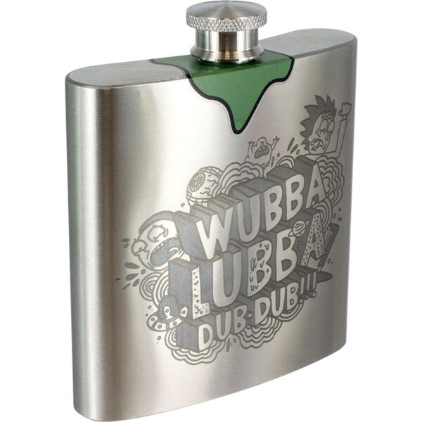 Rick And Morty Metal Decorative Novelty Teen/Family Rick's Drinking Hip Flask