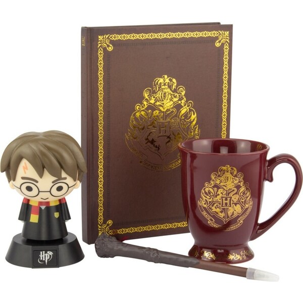 Harry Potter Wizarding World Hogwarts Lamp/Mug/Journal/Wand Pen Gift Set 8y+