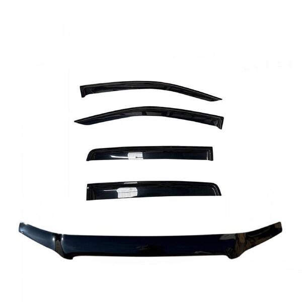 Bonnet Protector Guard + Window Visors to suit Ford Ranger PJ 2007 - 2009