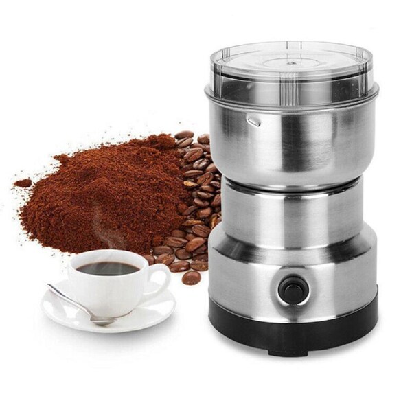 OZNALA 220V Electric Coffee Grinder Grinding Milling Bean Nut Spice Matte Blender New