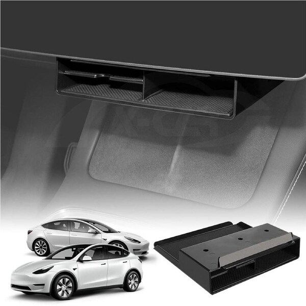 Tesla Model 3 2017-2023 and Model Y 2021-2025 Center Console Organizer Under Screen Storage Box Tray