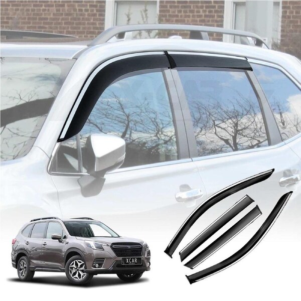 Premium Weathershields for Subaru Forester 2018-2024 S5 SK Car Weather Shields Wind Deflectors Window Sun Visor 4-Piece Set