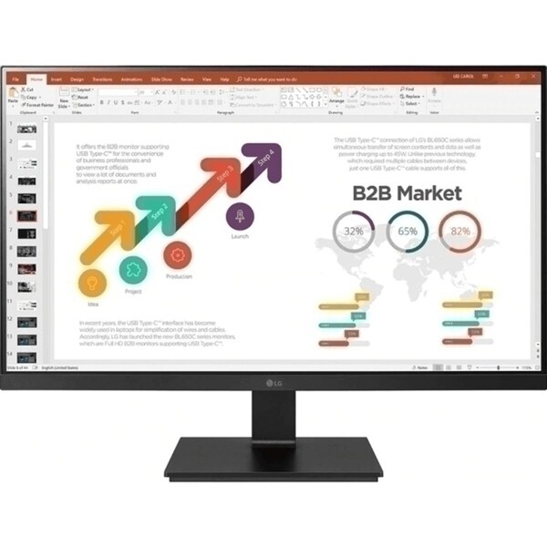 LG 24BL650C 24" Inch Full HD Computer Monitor Swivel Adjustable