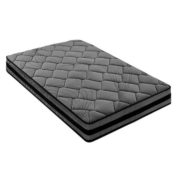 King Single Size Medium Firm Mattress 22cm - Grey and Black