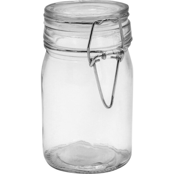 36x Fresco Glass Clip Jar 240ML Clip Lock Lid Storage Container Preserving Jar