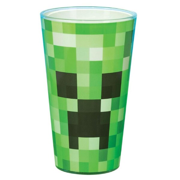 Minecraft Creeper Mob Kids/Teens Accessories Novelty Drinking Water Glass Green