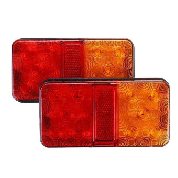 OZNALA 2X 10 LED Tail Lights Trailer Ute Caravan Truck Stop Indicator rear LAMP 12V