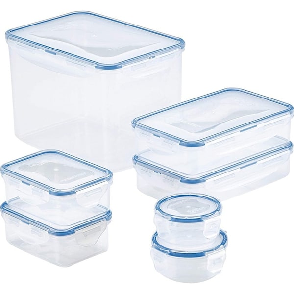 14pc LocknLock The Original Airtight Food Storage Rectangular Container Set