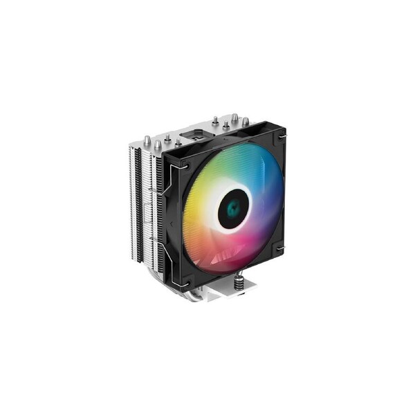 DeepCool AG400 ARGB Single Tower CPU Cooler, TDP 220W, 120mm Static ARGB Fan, 4 Direct-Touch Copper Heat Pipes, Intel LGA1851/1700/AMD AM5 Support