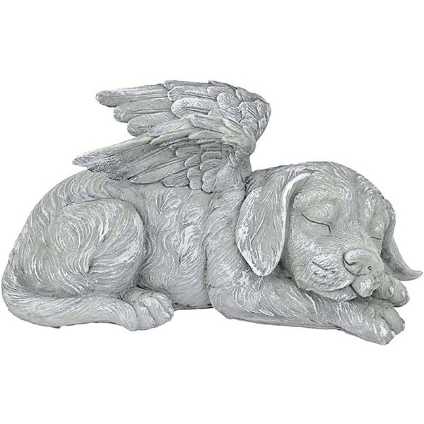 Nevenka Angel Dog Statue Memorial Grave Marker Tribute Statue 12*5*6cm