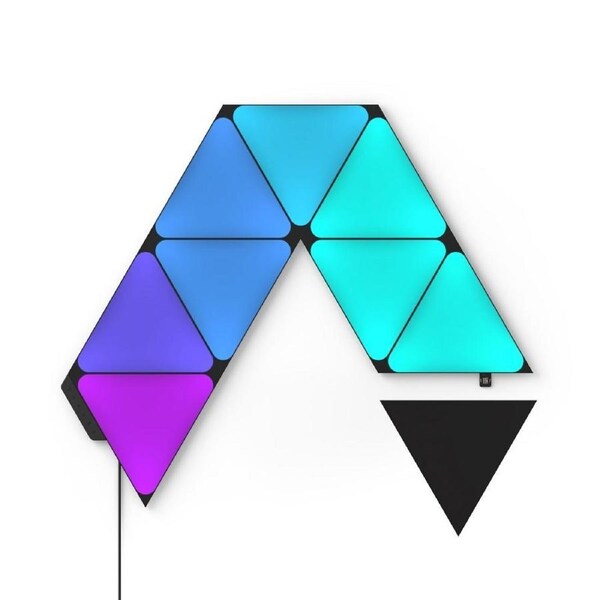 Nanoleaf Shapes Ultra Black Triangles 9 Panels Starter Kit Wall Smart Light