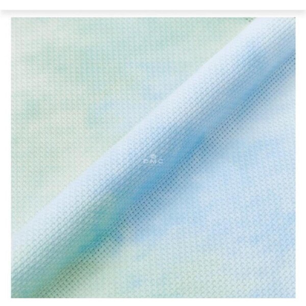 DMC Cross X Stitch Aida Cloth Morning Dew 14ct Size 38x45cm Fabric Precut