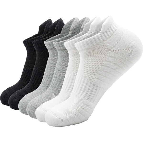 3 Pairs Men Athletic Running Socks Low Cut Sports Socks Breathable Casual Socks