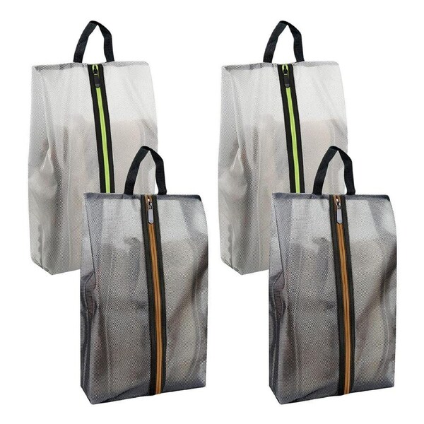 4Pcs Waterproof Shoe Bags Transparent Packing Storage Bag Organizer For Travel