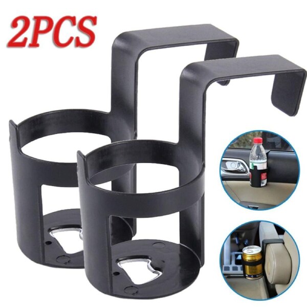 2 Pack Car Truck Door Cup Holder Window Hook Mount Water Bottle Cup Stand