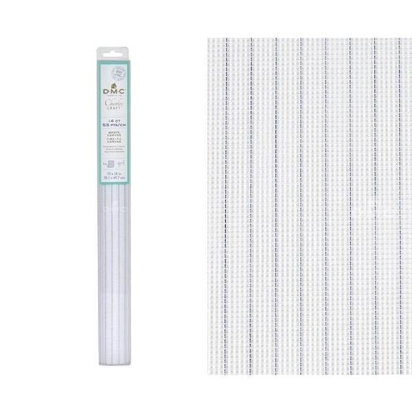 DMC Cross X Stitch Aida Cloth Waste Canvas 14ct Size 38x45cm Fabric Precut