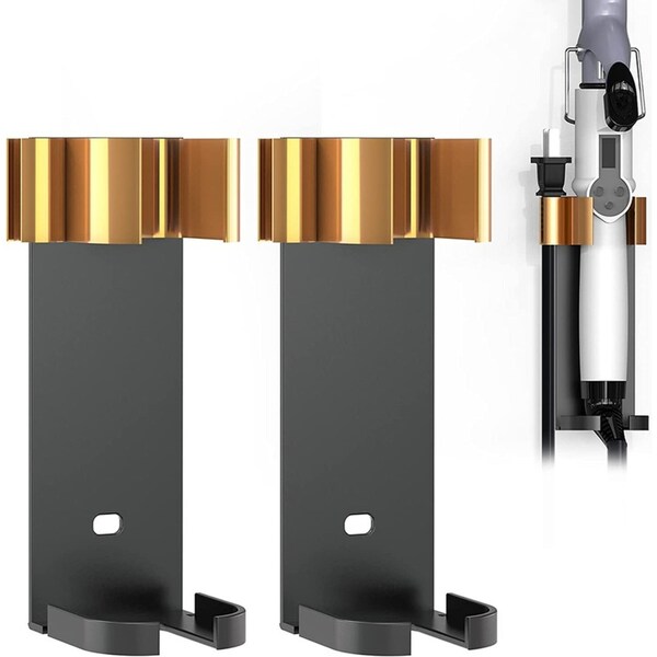 2 Pack Curling Iron Holder Wall Mount Hair Styling Tool Storage Organizer