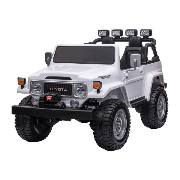 Kahuna Licensed Toyota FJ-40 Electric Kids Ride On Car by Kahuna - White