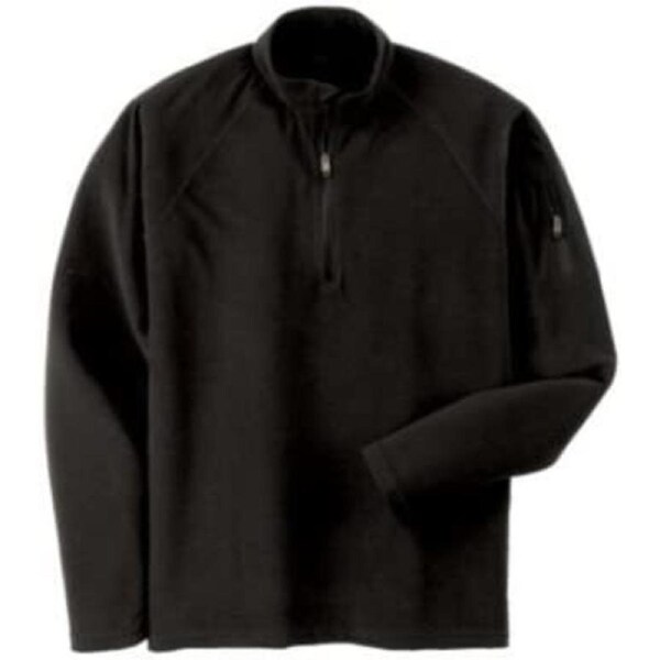 ExOfficio Microstretch Zip Pullover Top Tee T-Shirt Hiking Camping 1011-0734 - Black - L