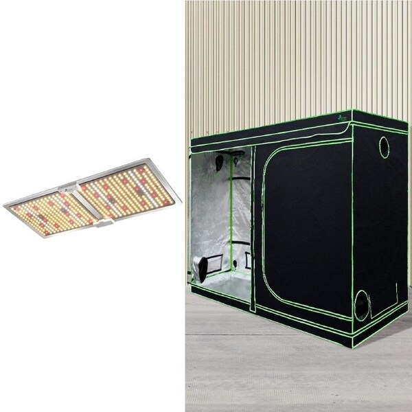 240x120x200CM Green Fingers Grow Tent Light Kit 220W LED Full Spectrum