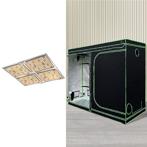 240x120x200CM Green Fingers Grow Tent Light Kit 4500W LED Full Spectrum
