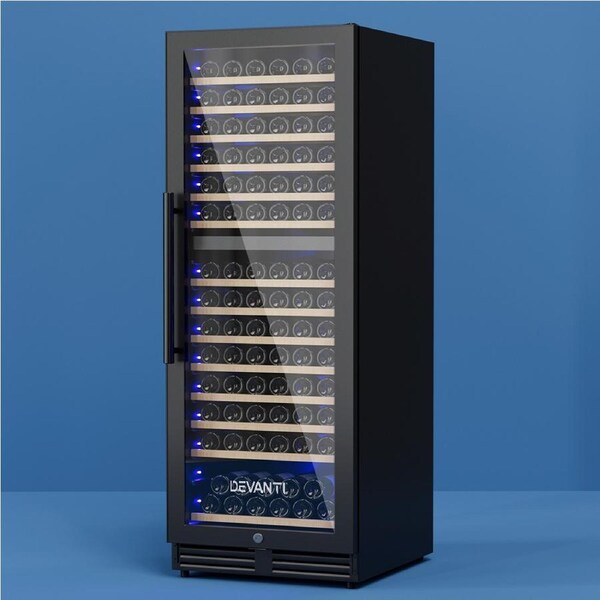 154 Bottles Devanti Wine Fridge Compressor Cooler Dual Zone